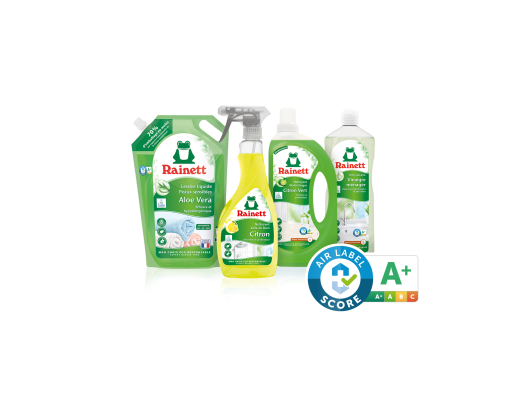 Visual of a selection of Air Label Score certified products