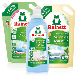 Vue d'ensemble des produits Rainett pour le soin du linge