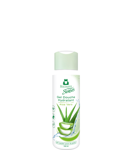 Flacon gel douche aloe vera Rainett Senses 300ml