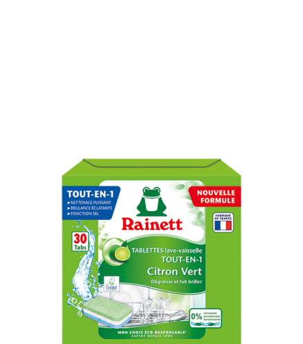 Tablettes machine tout-en-1 Citron Vert 30 tablettes