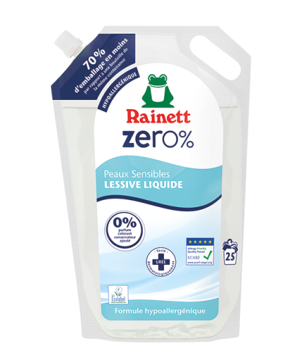 RAINETT Lessive liquide écologique au bicarbonate 30 lavages 1,98l